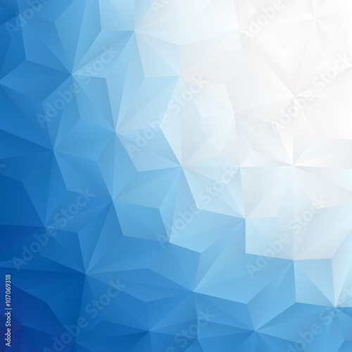 Abstract Blue Triangular Background II