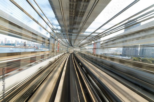 Motion blur of Japanese Railway