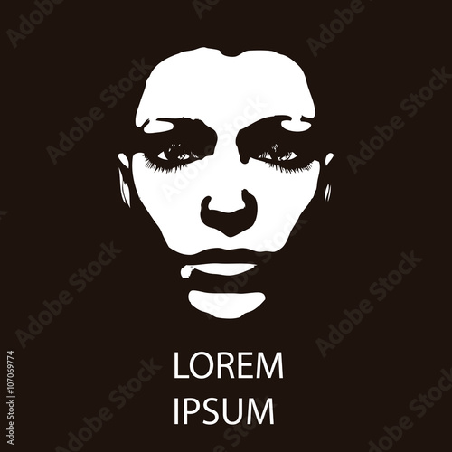 woman face easy all editable