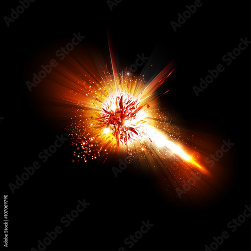 Abstract explode effect easy all editable