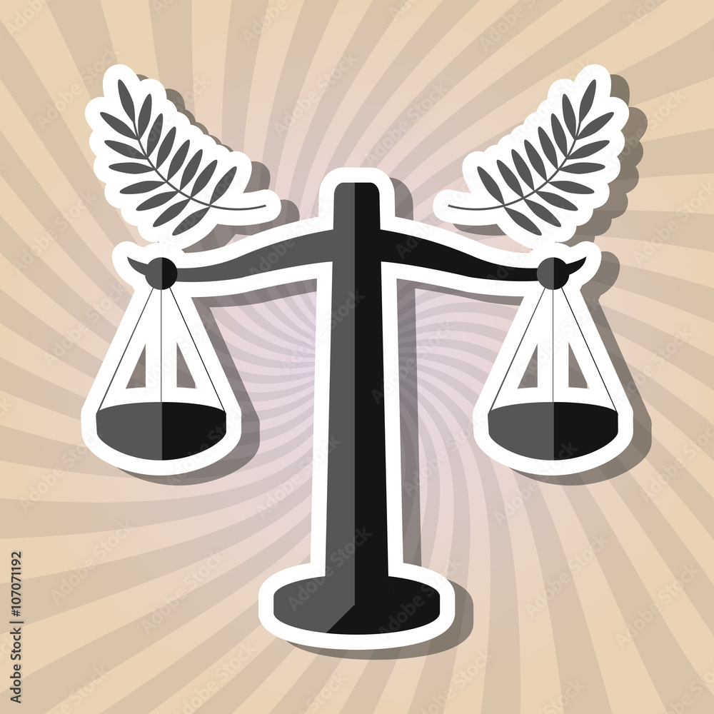 Law and Justice icon design, vector illustration Law and Justice icon design, vector illustration
