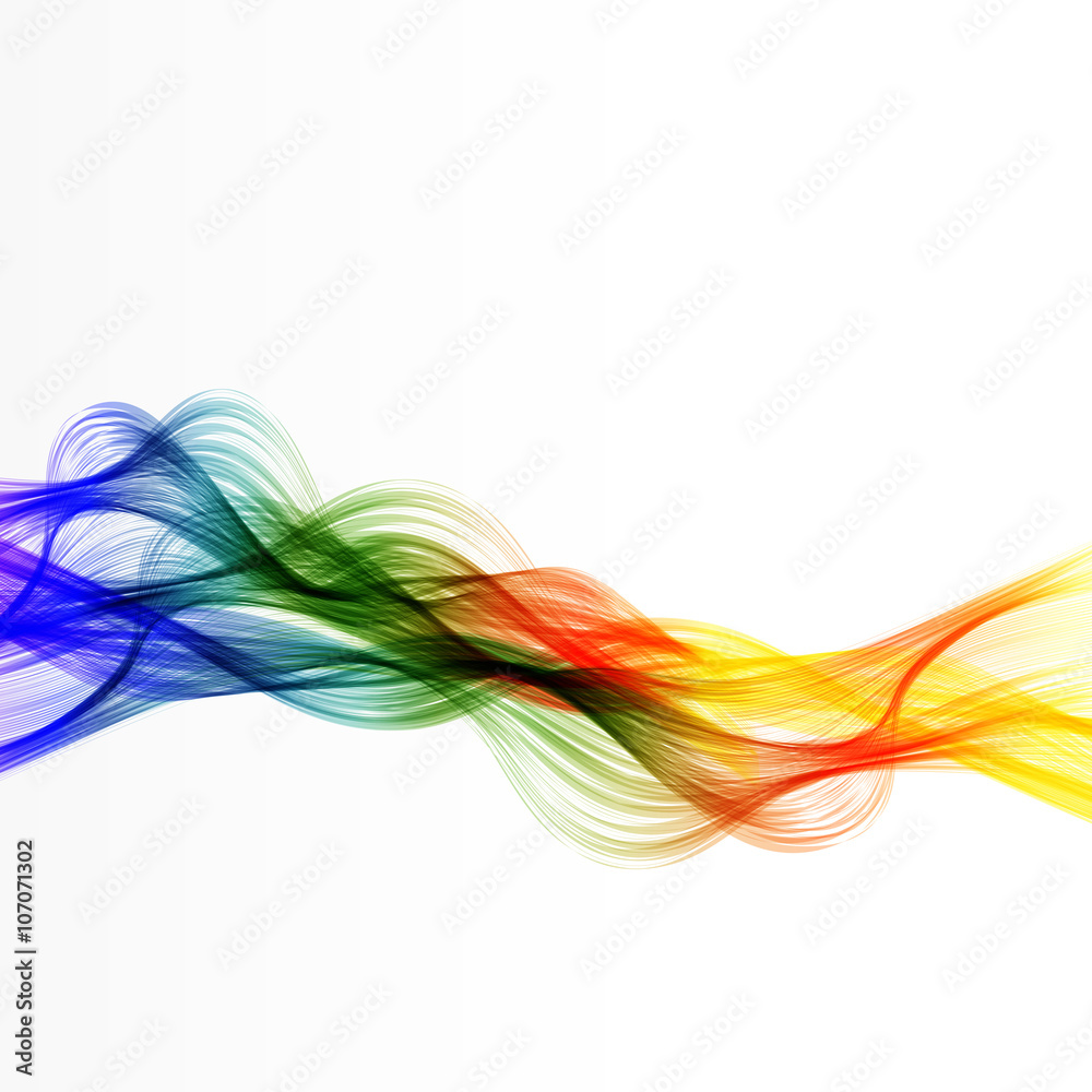 Abstract color lines wave design easy editable Abstract color lines wave design easy editable