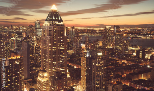 New York City skyline at night