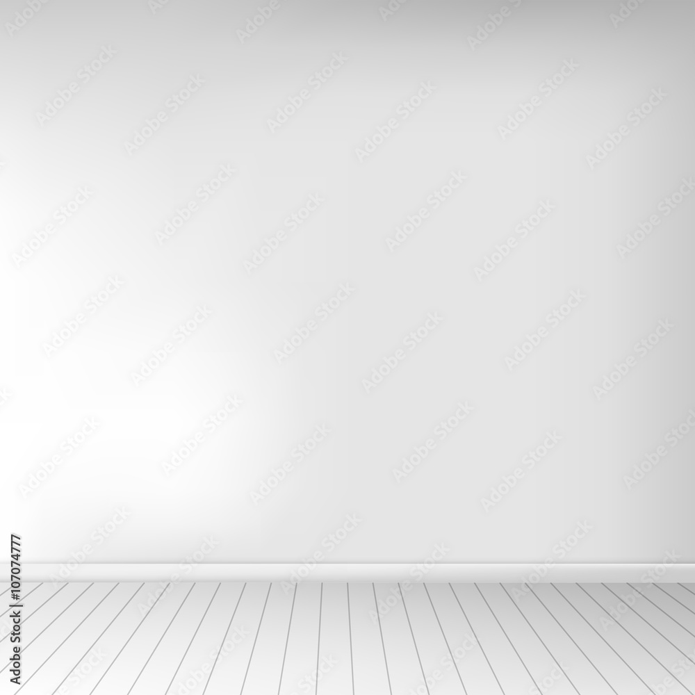 Fototapeta premium Realistic living room interior. For exposition on the wall. Vector illustration.