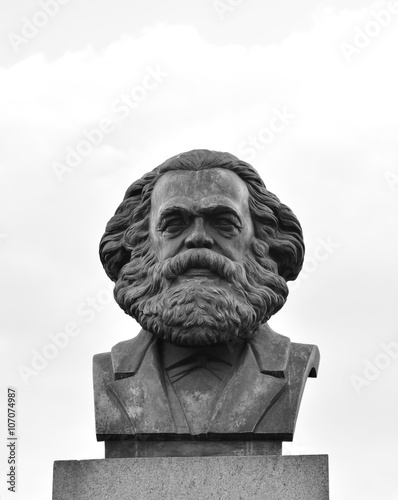 Photography Statue of Karl Marx in St.Petersburg.