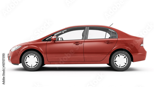 Fotografija CG render of generic luxury coupe car