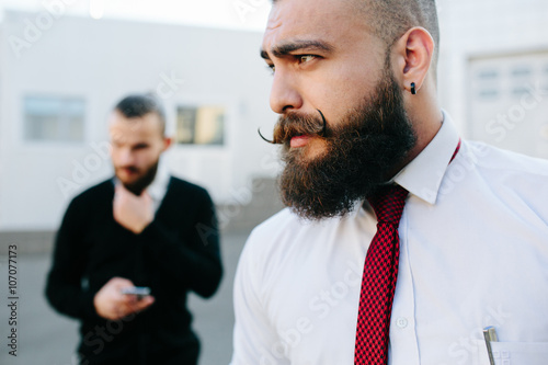 Two businessman at work