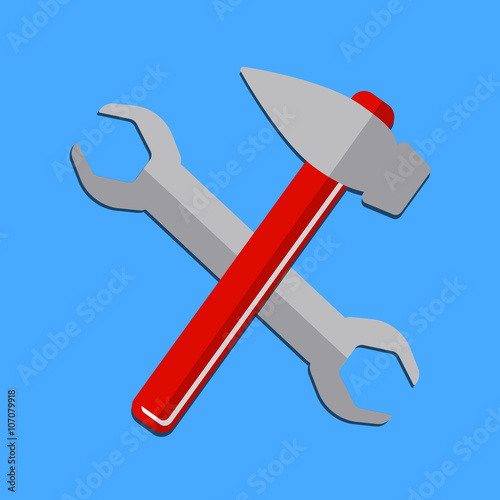 house remodel service, hammer and a wrench 