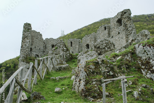 Ruin medieval fortress Senerchia village photo