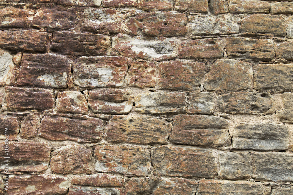 Red stone wall textured background Red stone wall textured background