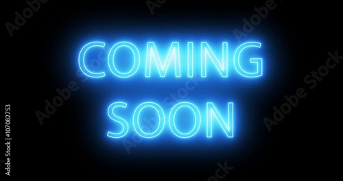 COMING SOON animation <4K><30fps><Loop>