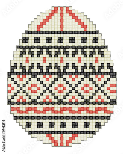 Easter egg, ethnic pattern