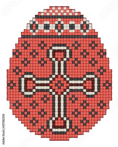 Easter egg, ethnic pattern