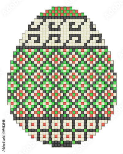 Easter egg, ethnic pattern