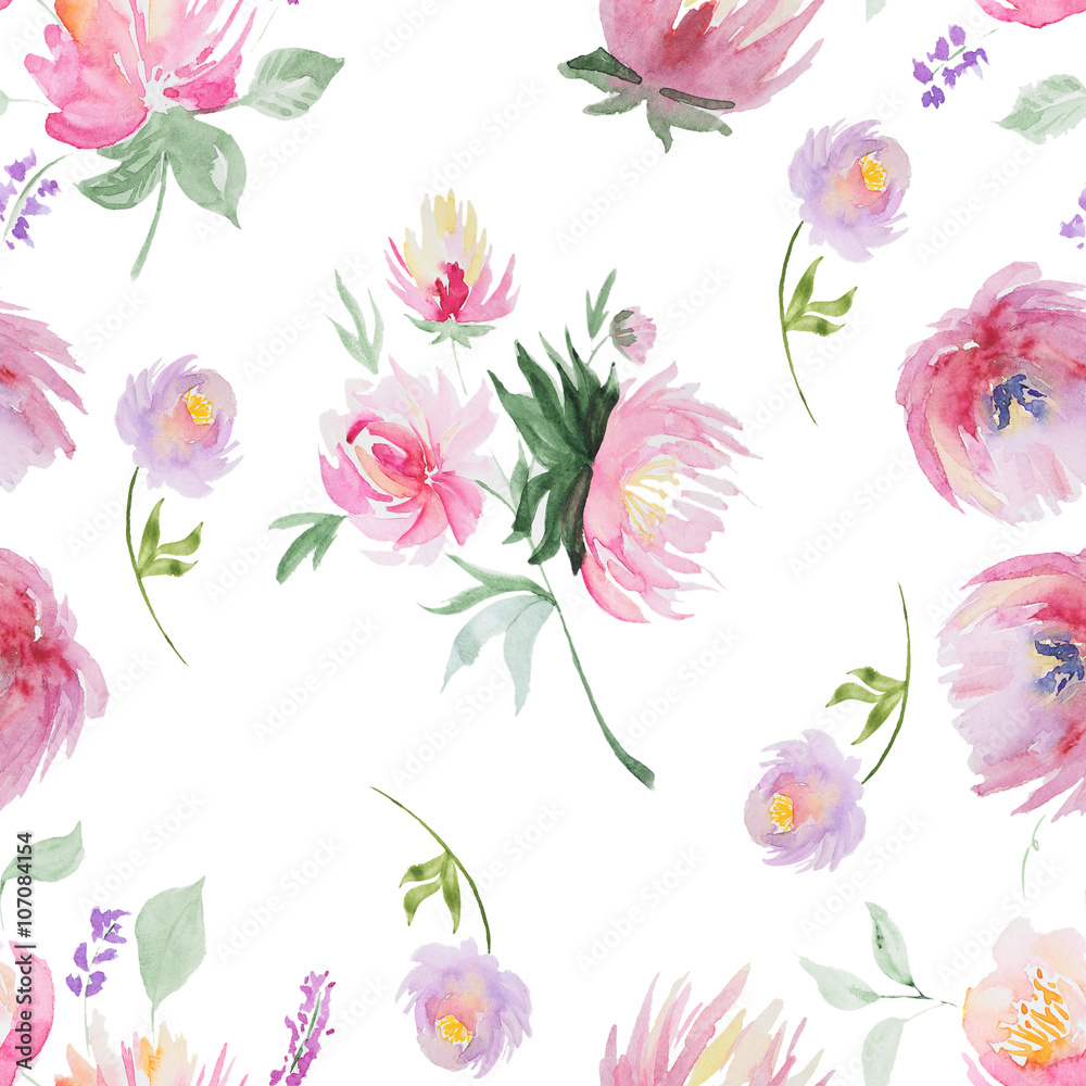 Seamless watercolor pattern