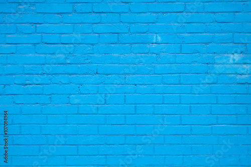 Blue brick wall texture
