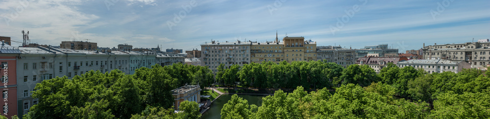 Naklejka premium Patriarch's Ponds, panoramic views from a height