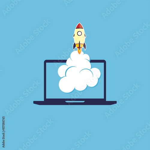 start up program rocket computer boot program