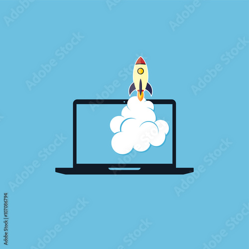 start up program rocket computer boot program