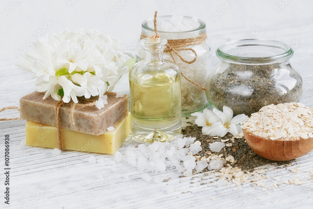 Natural ingredients for homemade facial and body mask (scrub) Natural ingredients for homemade facial and body mask (scrub)