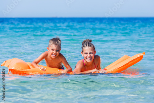 Kids playing in sea.  © Max Topchii