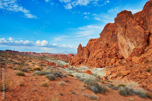 Valley of the Fire national park in Nevada, USA