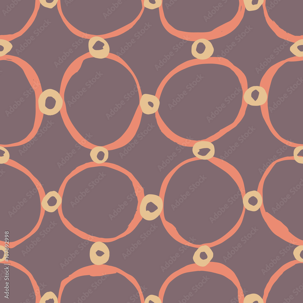 Sloppy circles seamless pattern Sloppy circles seamless pattern