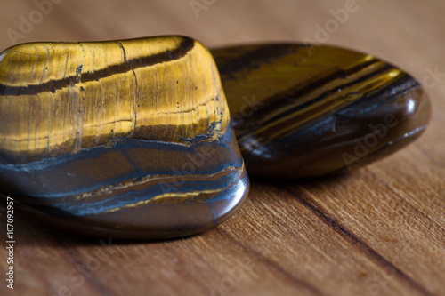 cat or tiger eye gemstone