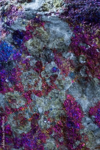 colorful rock up close