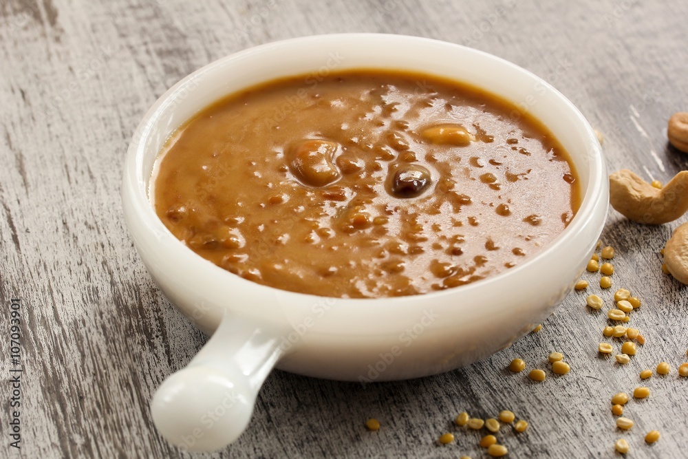 Lentil Kheer / Pradaman - Lentil dessert prepared during South Indian festivals Lentil Kheer / Pradaman - Lentil dessert prepared during South Indian festivals