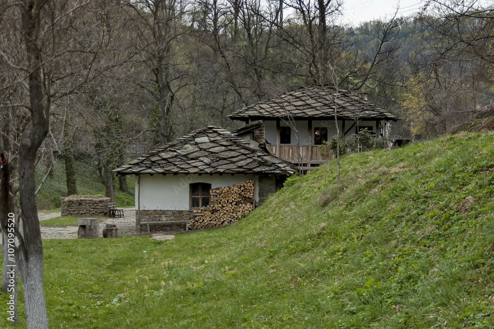Old traditional houses in Etar, Gabrovo, Bulgaria  