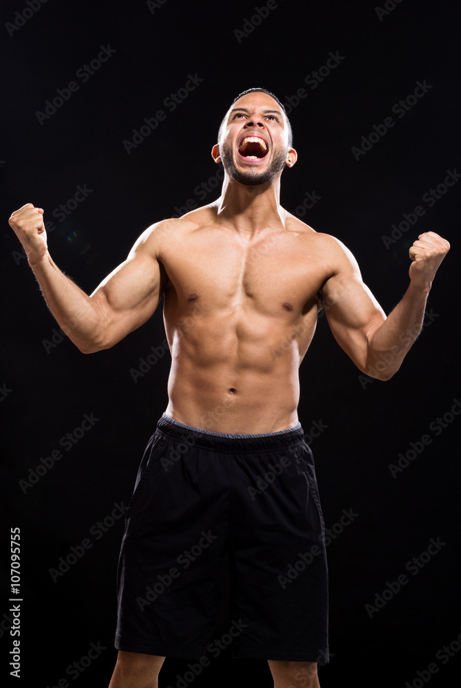 Obraz premium Furious man screaming