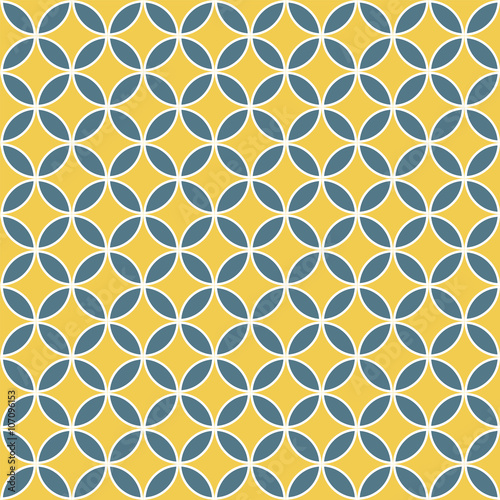 Seamless overlapping circle pattern in vector format