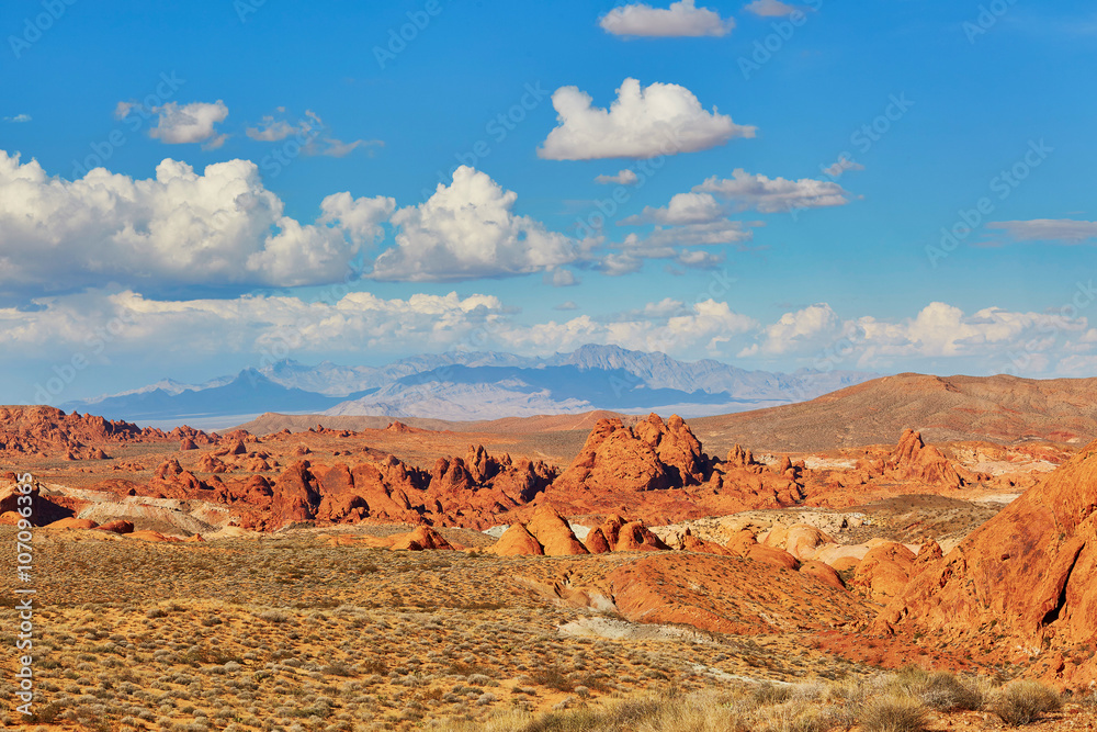 Valley of the Fire national park in Nevada, USA