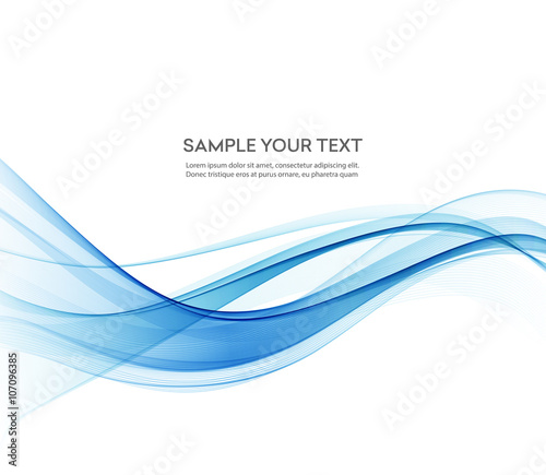 Abstract color wave design element