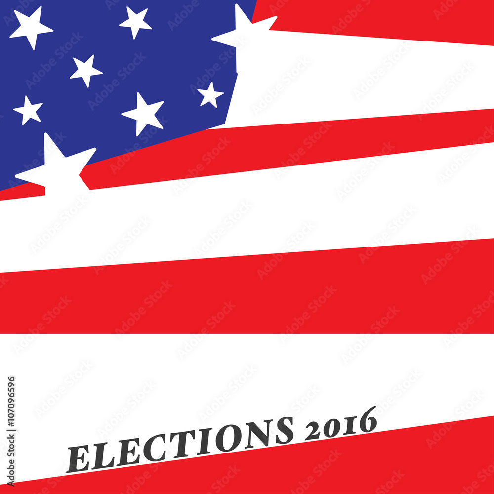 Naklejka premium US presidential election in 2016