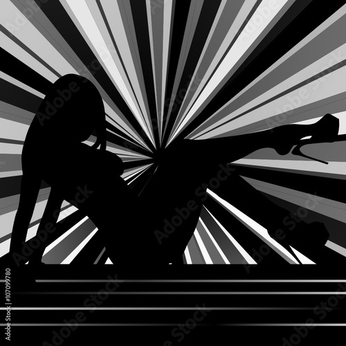 girl body silhouette illustration