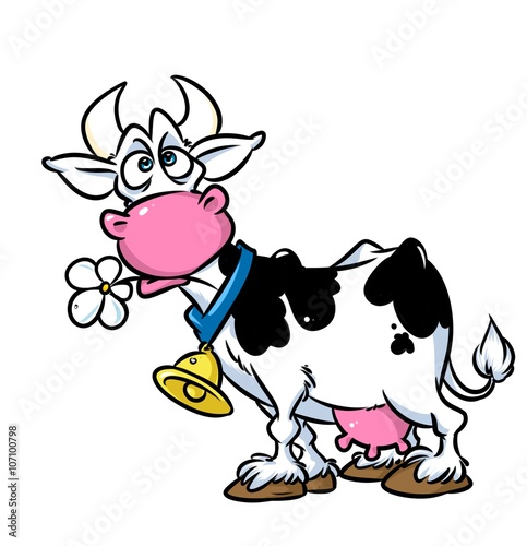 Cow parody cartoon illustration isolated image animal character 