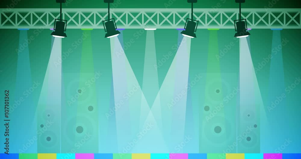 A loopable flat animated disco background.	