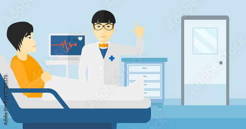 Doctor visiting patient.