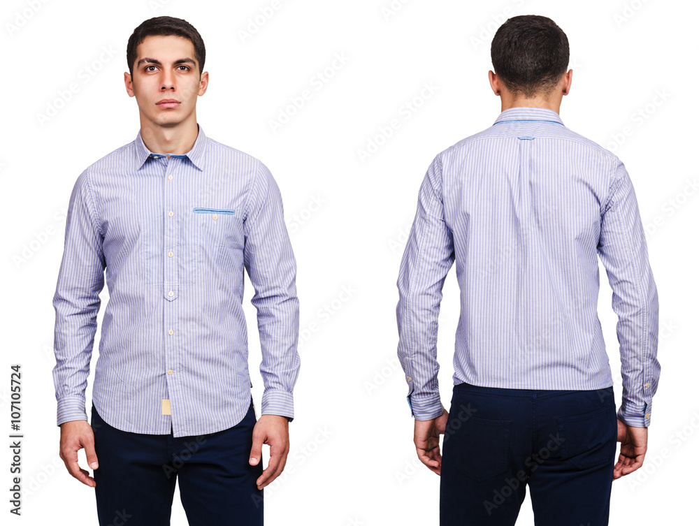 Young man in fashion concept isolated on white Young man in fashion concept isolated on white
