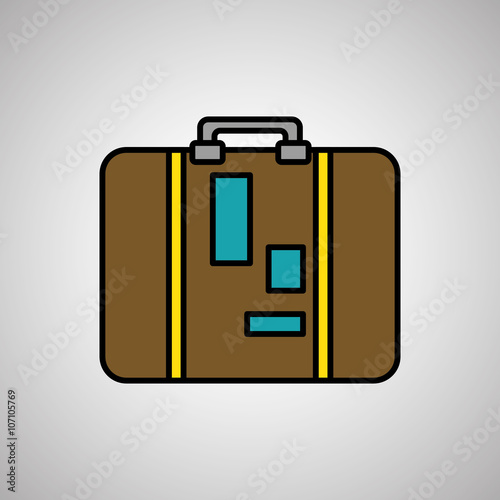 luggage icon design, vector illustration