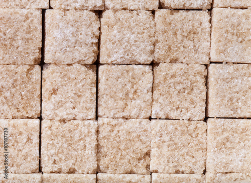 Pieces of brown sugar as texture for background