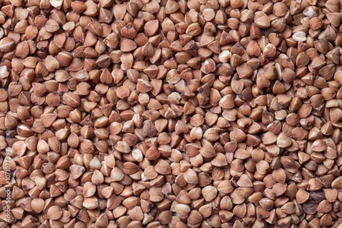 Buckwheat grain as texture for background