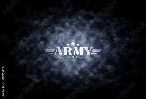 army USA with grungy brick background