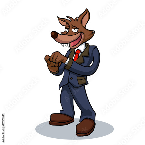 Wolf Business man 