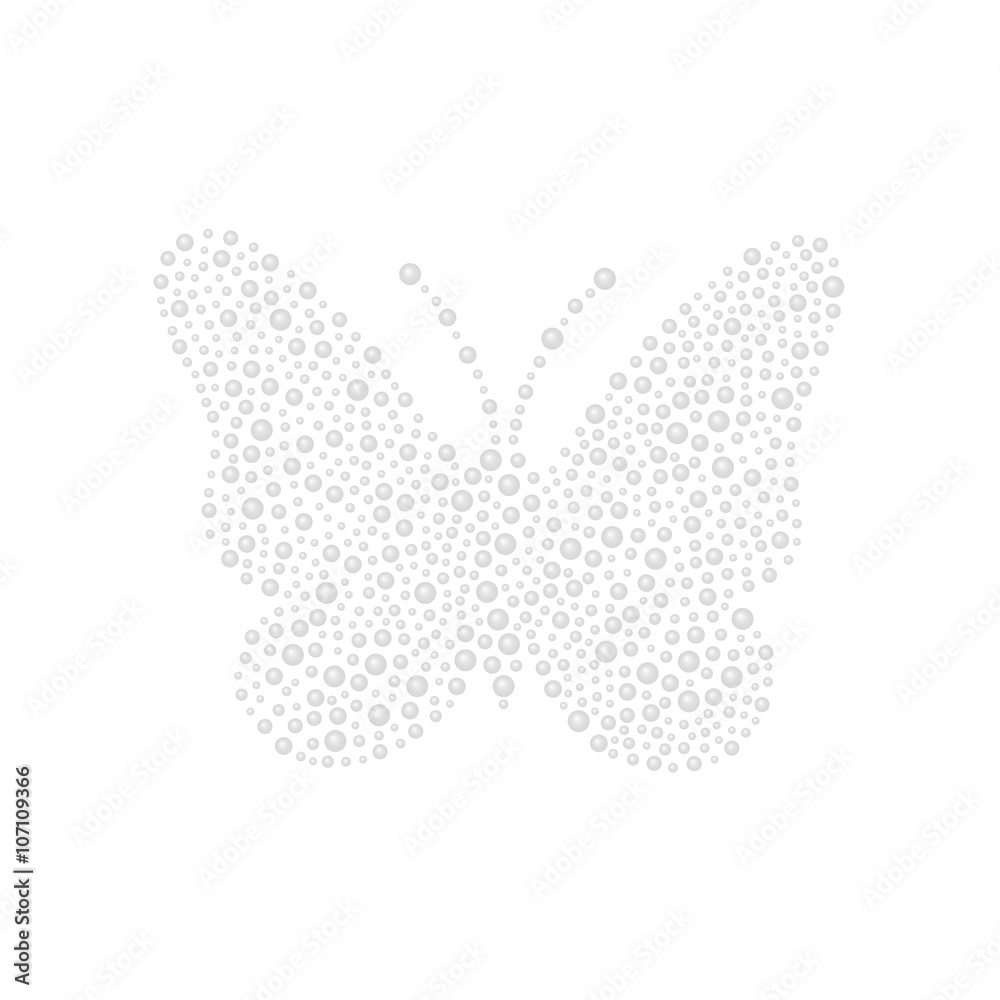 Butterfly in light design 