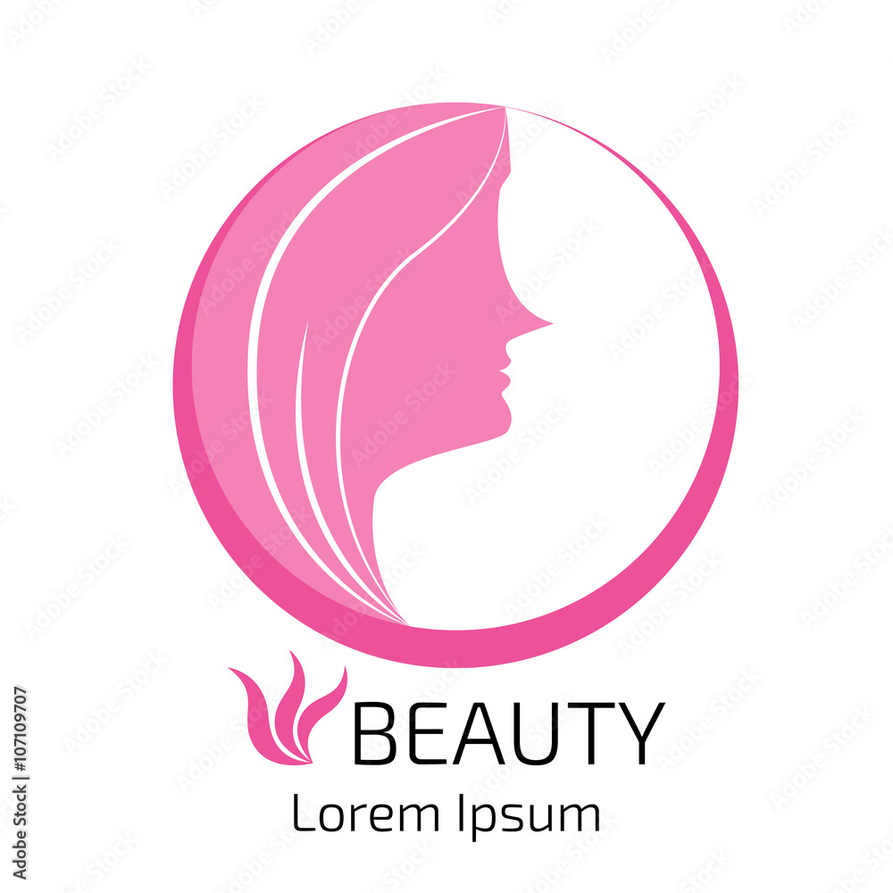abstract logo woman face design, head, hair, for beauty salon, s abstract logo woman face design, head, hair, for beauty salon, s