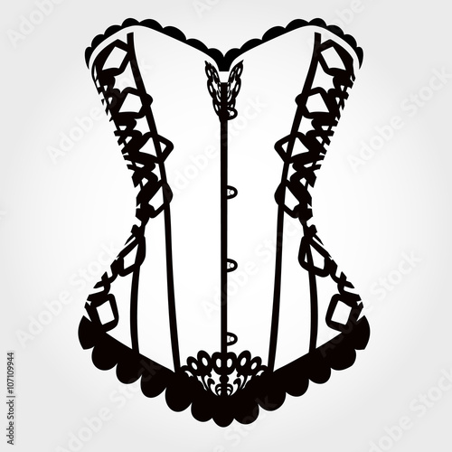 Corset, abstract corset Fototapeta