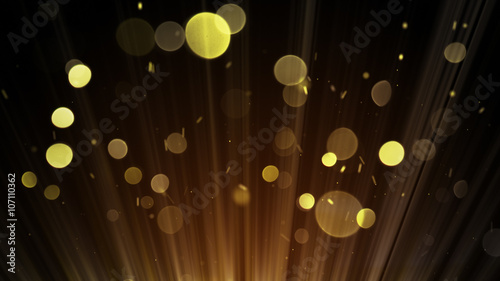 Gold bokeh circles abstract...